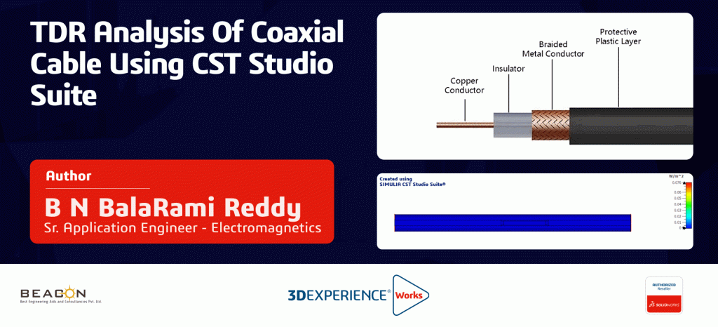 TDR Analysis of Coaxial Cable using CST Studio Suite - BEACON INDIA